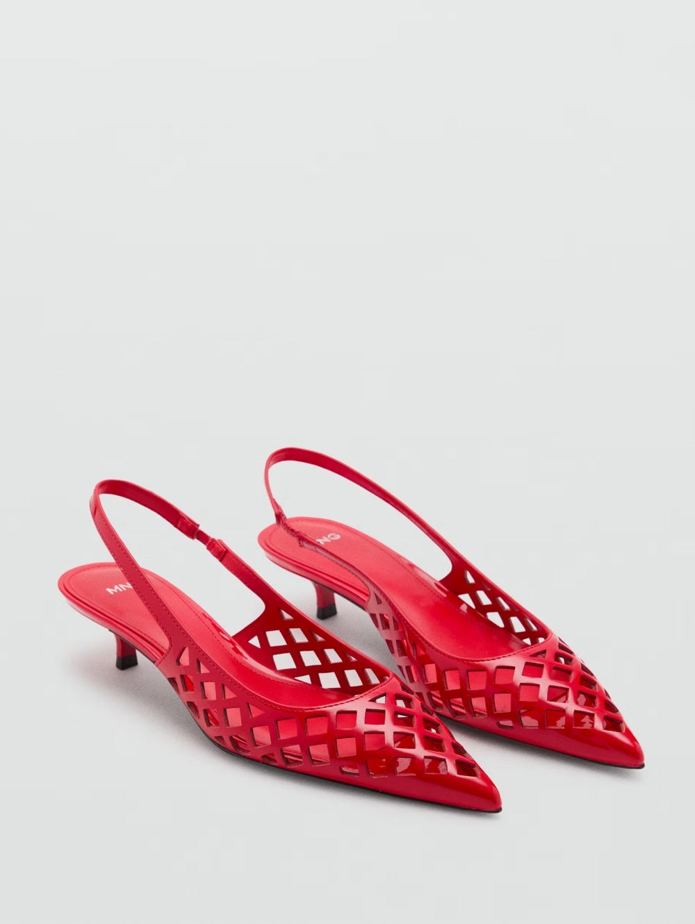 MANGO Die-cut Kitten Shoes